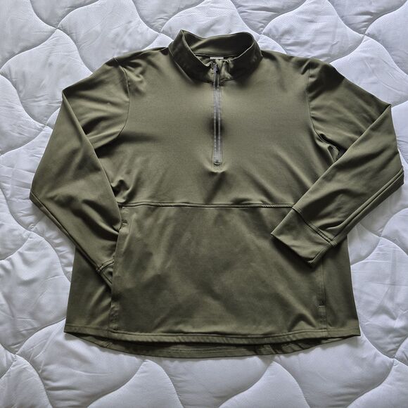 Balance Collection Men’s Olive Green 1/4 Zip Casual Pullover Long Sleeve Size XL - Picture 8 of 9